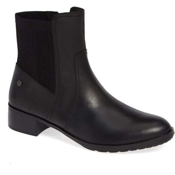 Aetrex Womens Kaitlyn Leather Round Toe Ankle Fashion Boots, Black, Size 36 - Picture 2 of 16